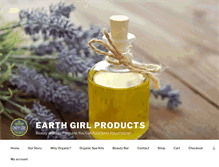 Tablet Screenshot of earthgirlproducts.com